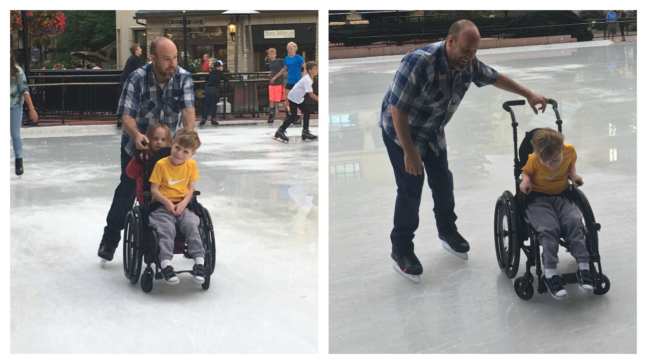 Mój syn jeździł na łyżwach na swoim wózku inwalidzkim i dlatego to taka wielka sprawa