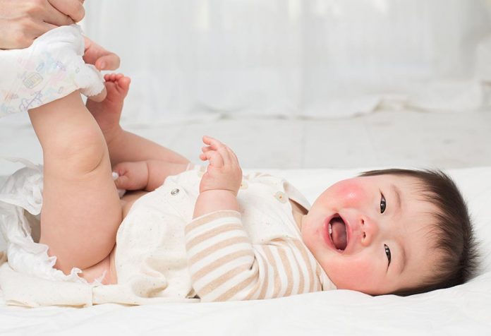 Wysypka pieluszkowa zakażenia drożdżakami u niemowląt